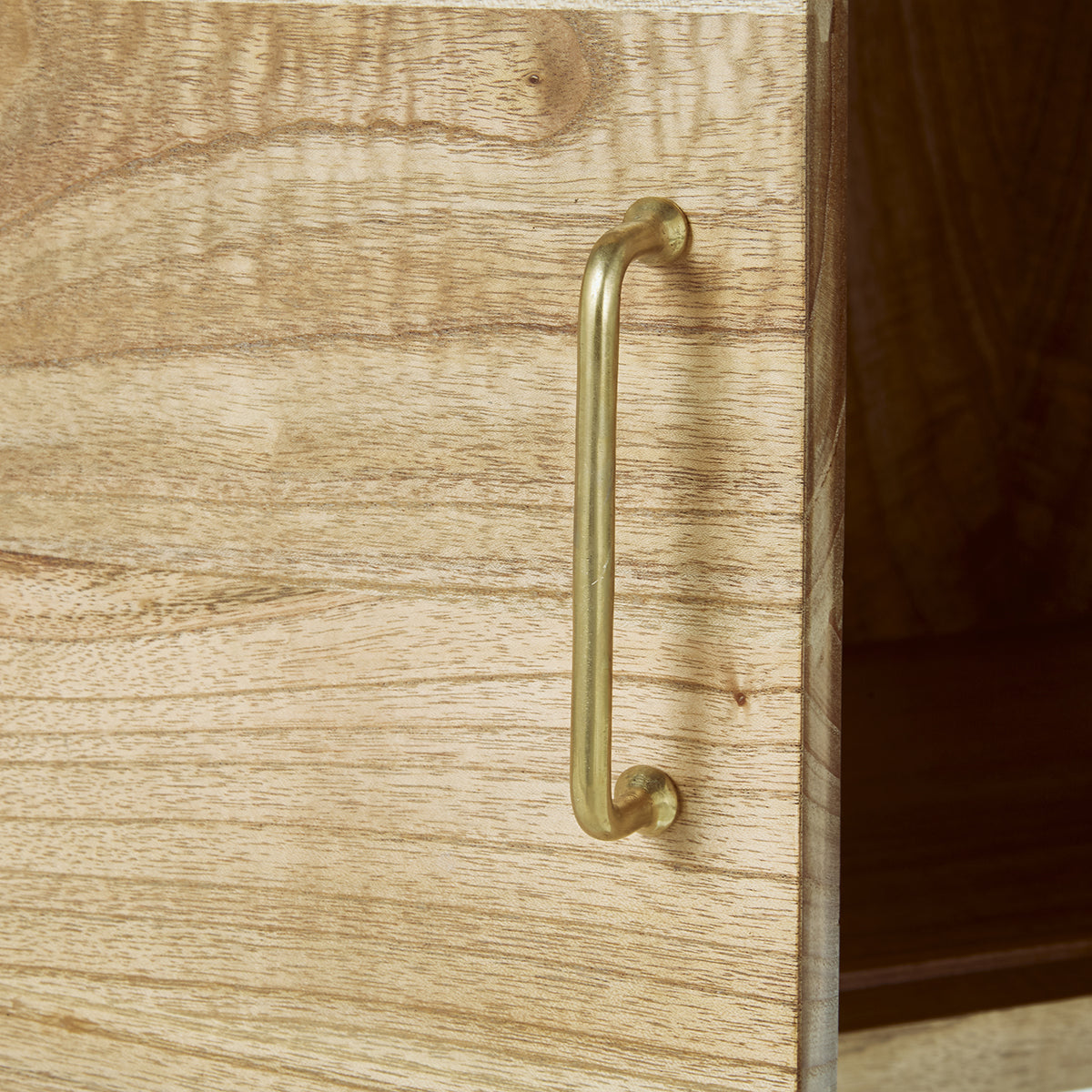 PIA - Bücherregal aus massivem Mindi-Holz 85 cm