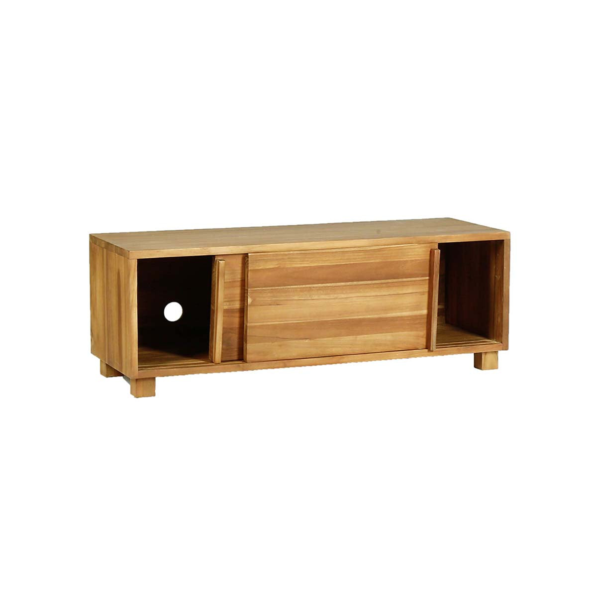 NIDO - Mobile porta TV in teak massello 100 cm