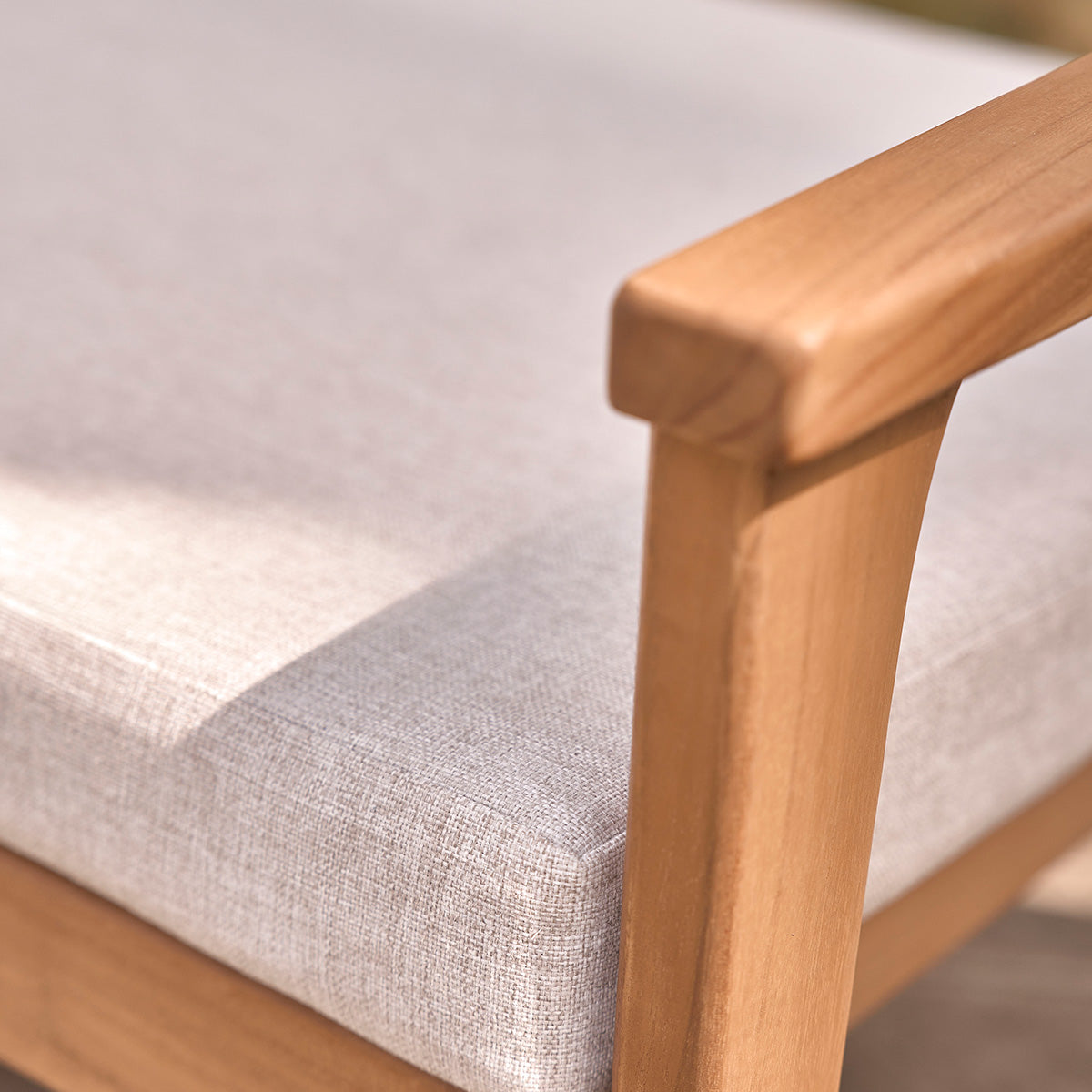 BARI - Fauteuil de jardin en teck massif