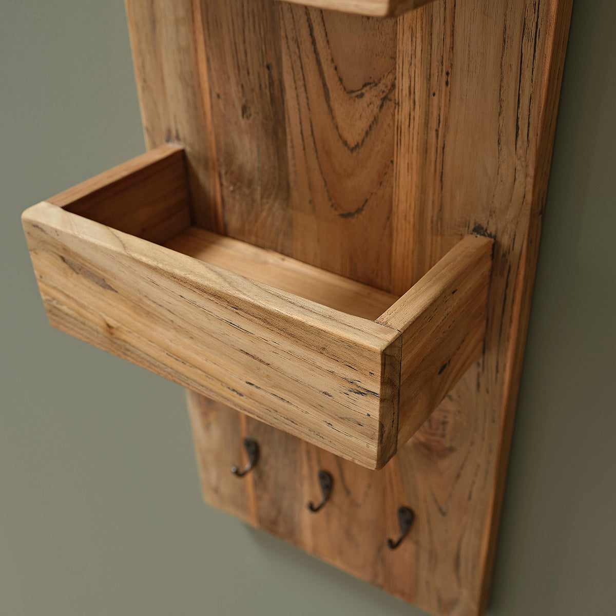 AUSTIN - Mensola a muro in teak massello riciclato 100 cm