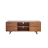 TV-Schrank aus massivem Mindi-Holz, Walnuss-Finish 140 cm