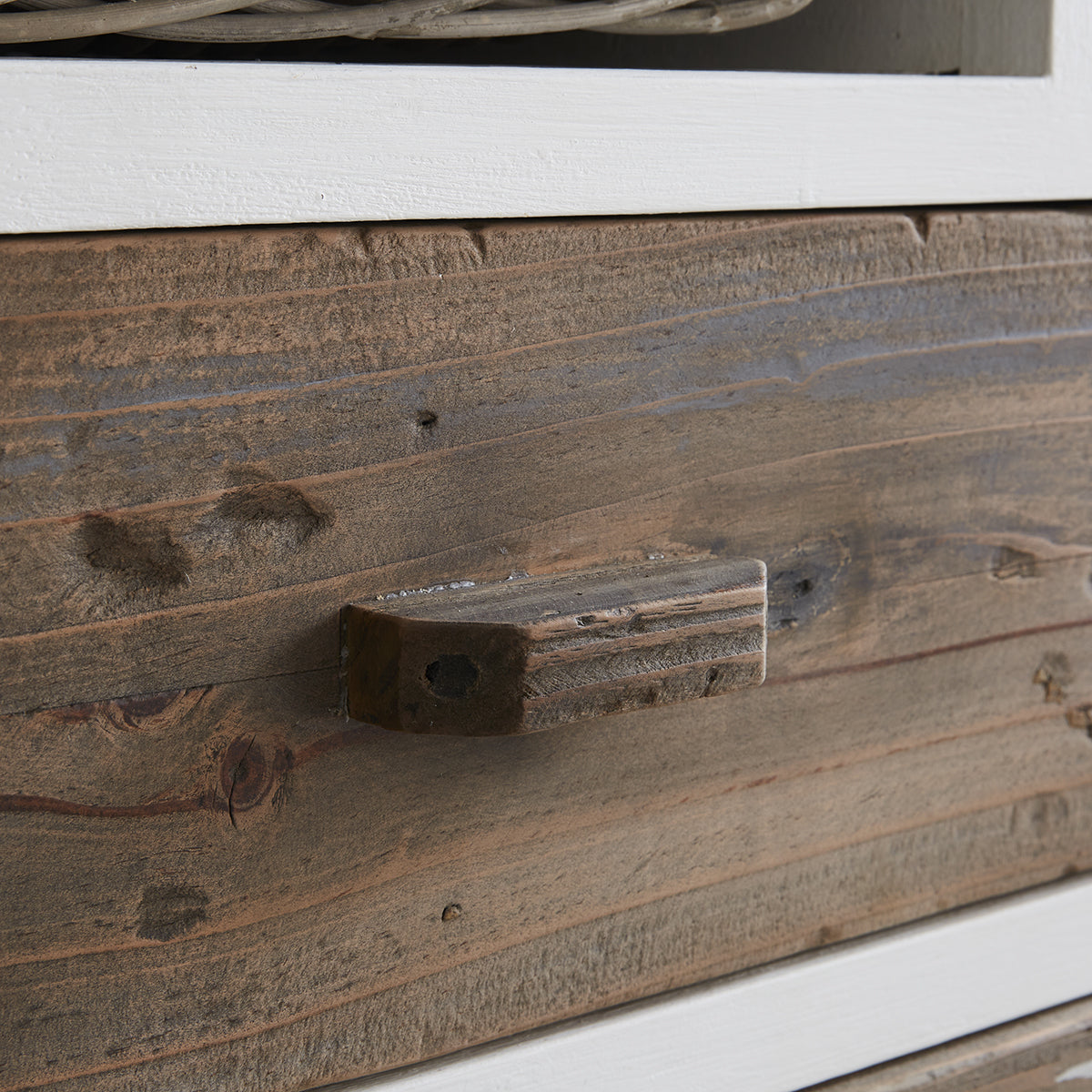 HONFLEUR - Cassettiera in legno massello riciclato da 80 cm