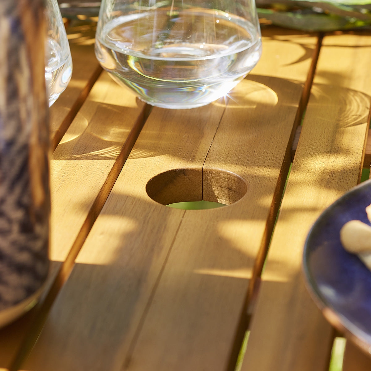 HANOÏ - Salon de jardin en acacia extensible 6/8 pers.