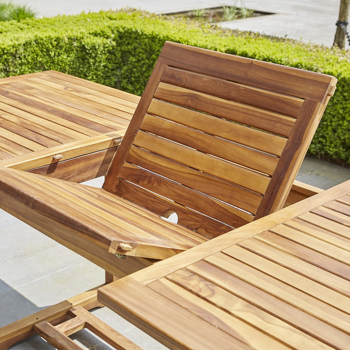 BALI - Set di mobili da giardino in teak massello oliato 8/10 pers.