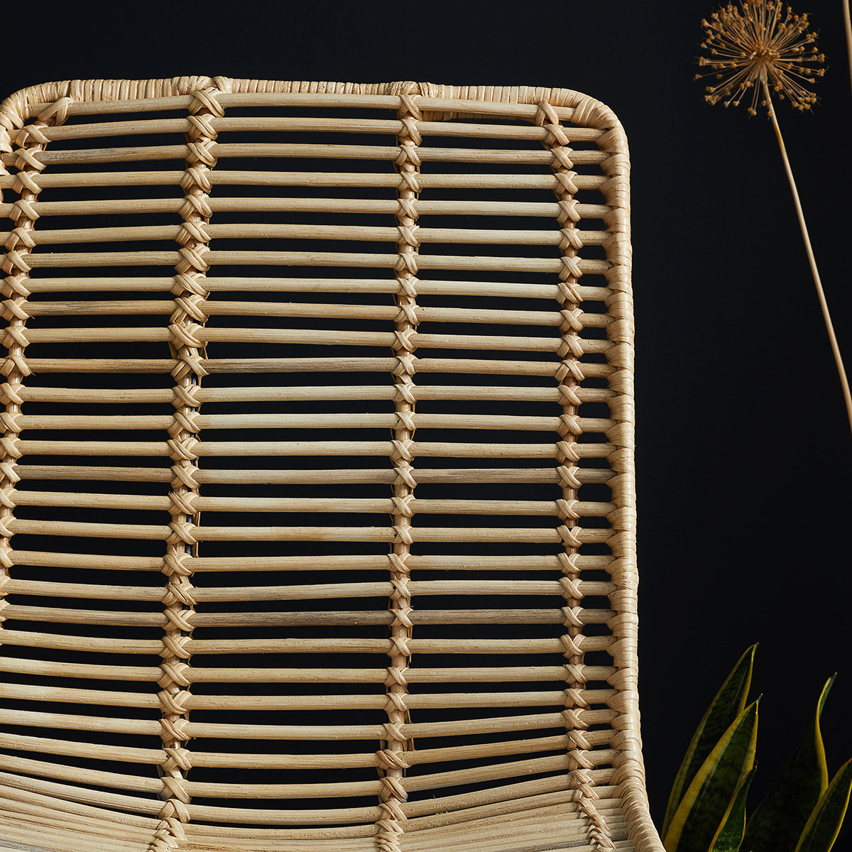 BOHEMA - Chaise en rotin et métal