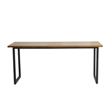 Table en teck massif et métal 8 pers.