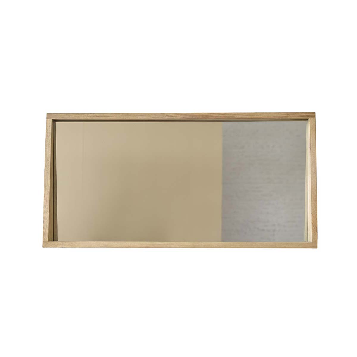 MARGAUX - Specchio rettangolare in rovere massello 100x50 cm