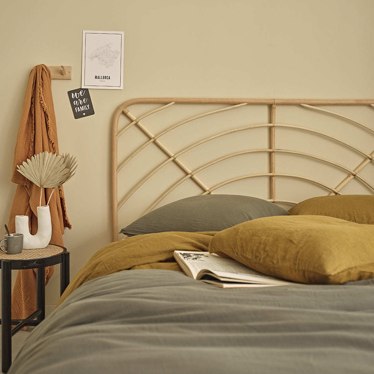 BOHO - Testiera in rattan 160 cm