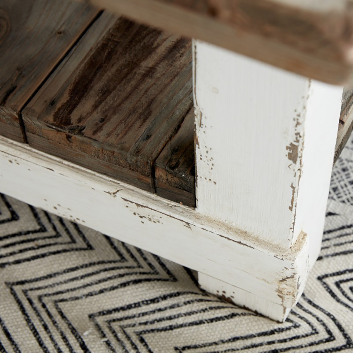 ATLANTIC - Table basse en bois recyclé massif 140 cm