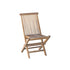 Sedia da giardino pieghevole in teak massello oliato