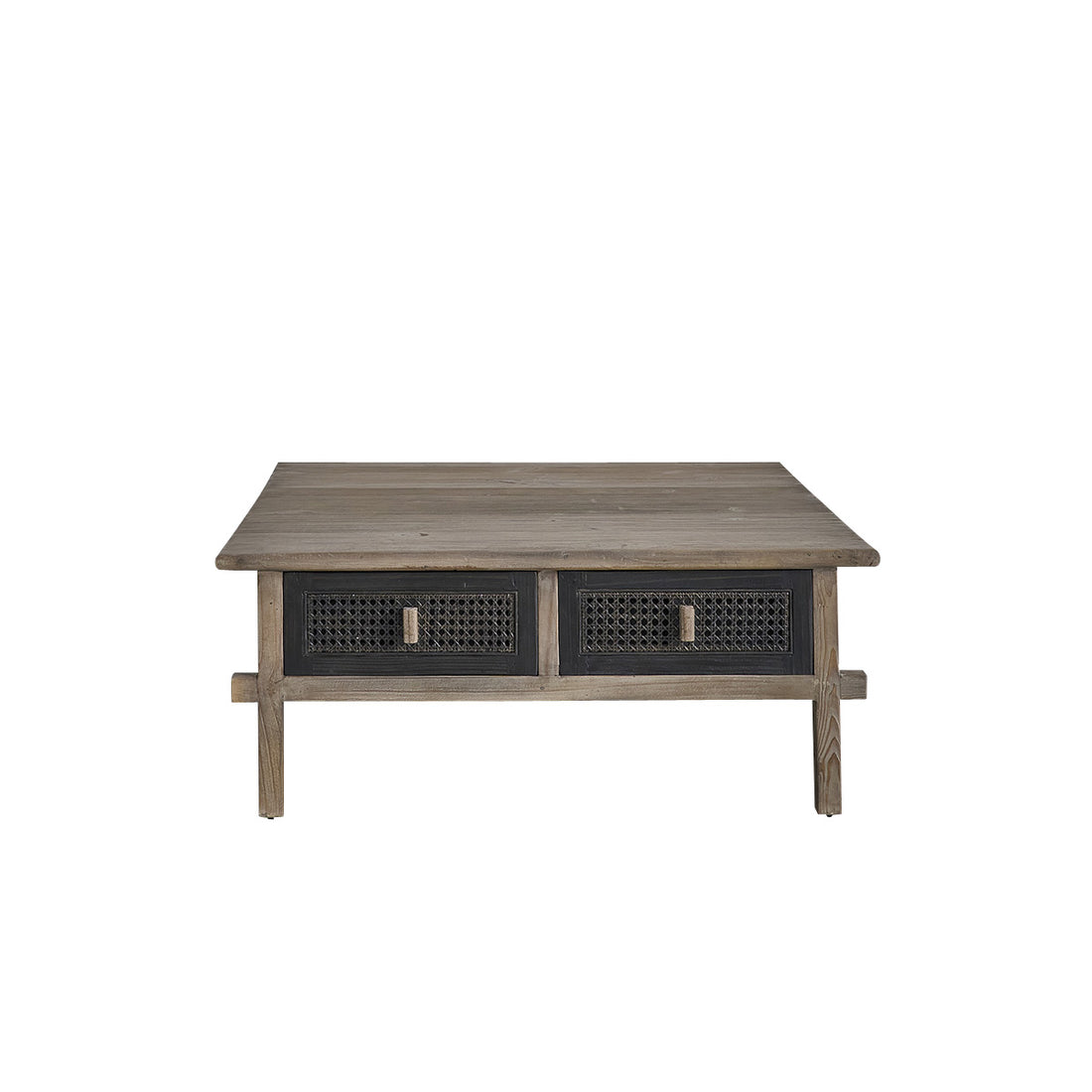 JUNKO - Tavolino in legno massello riciclato 100 cm