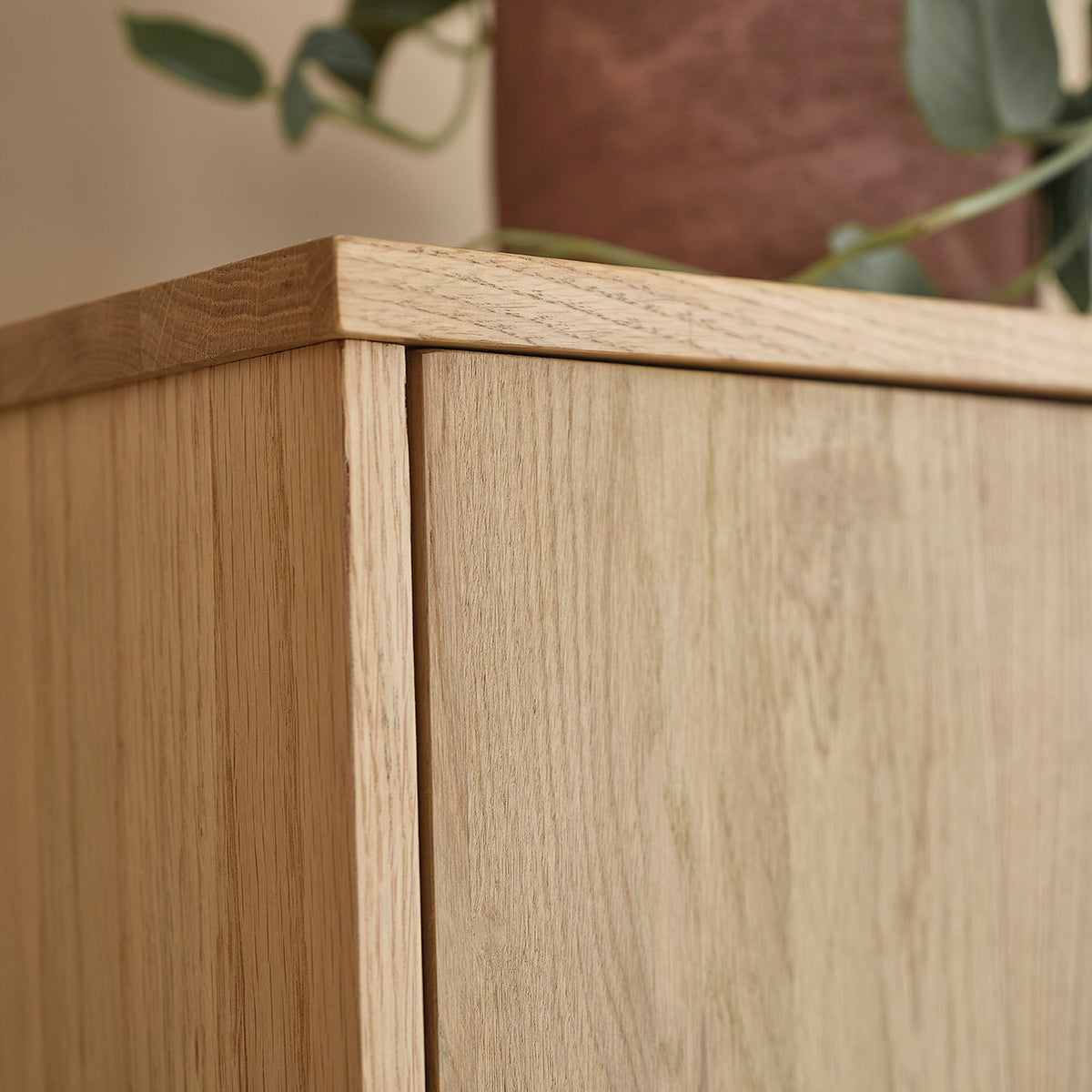 ERNEST - Badezimmer-Hochschrank aus massiver Eiche 150 cm