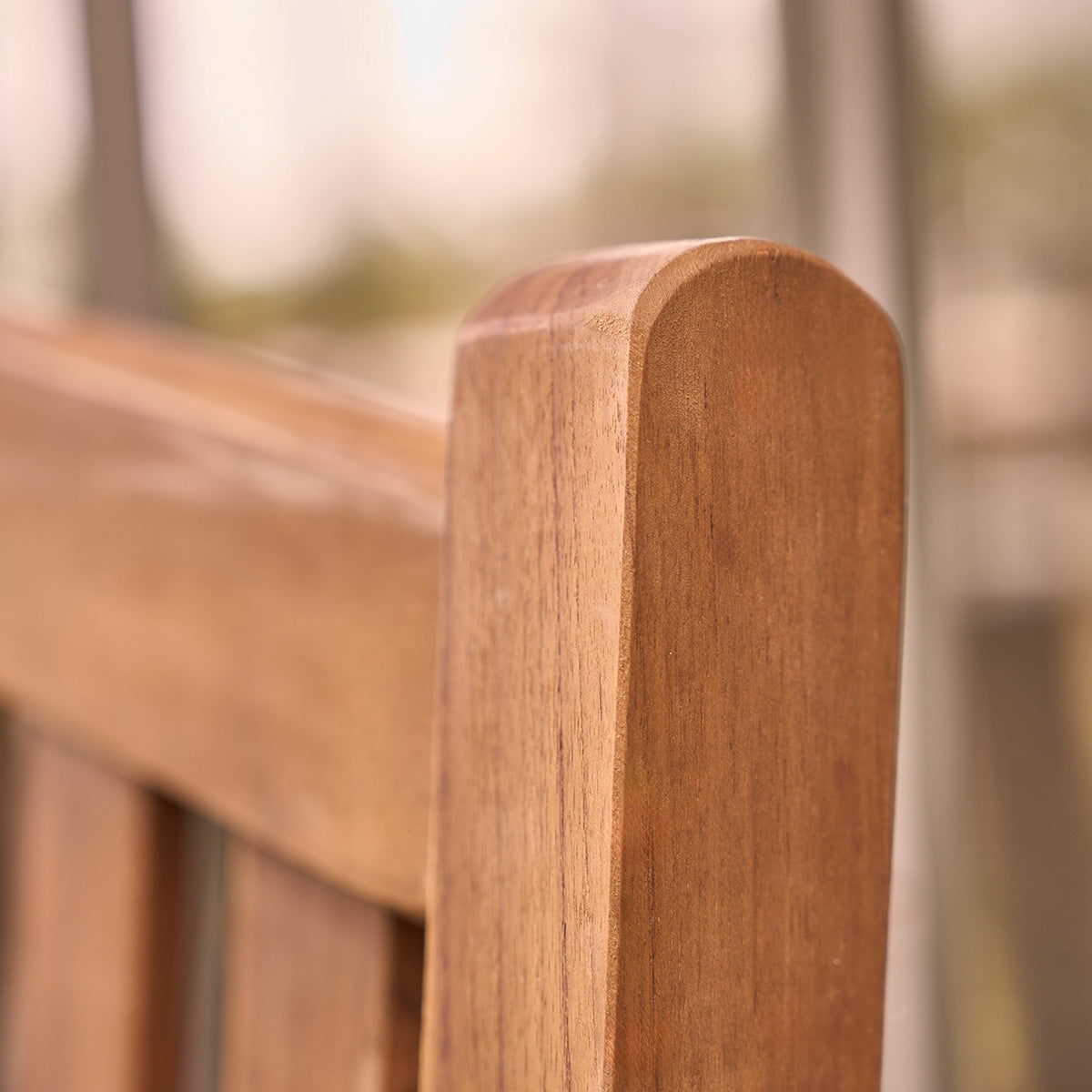 BALI - Gartenbank aus massivem, geöltem Teakholz 120 cm