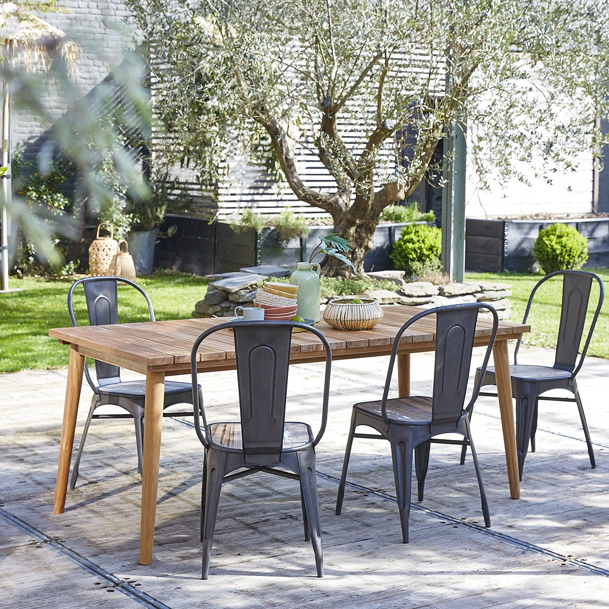 ESTHER - Tavolo da giardino in teak massello 6/8 pers.