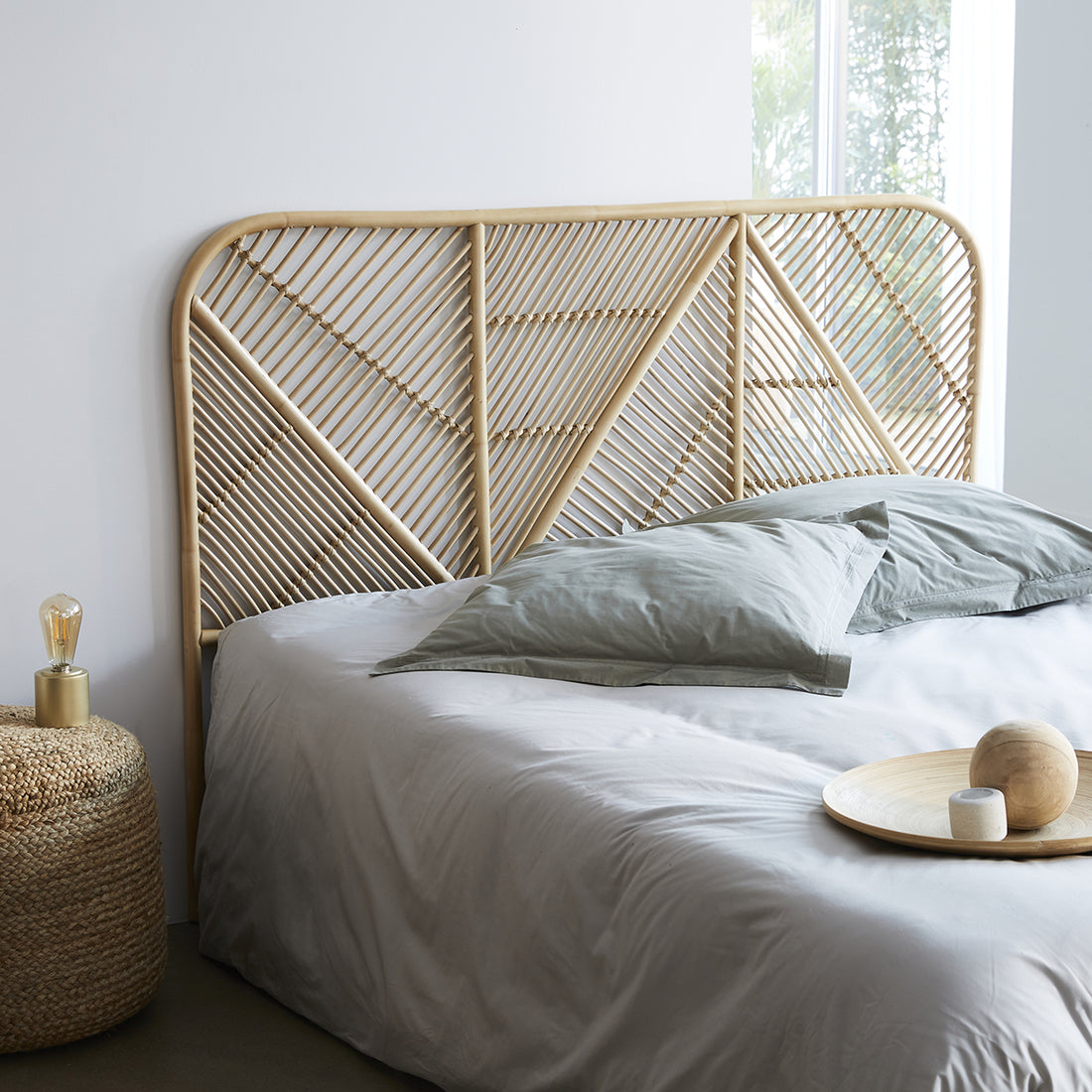 BOHO - Testiera in rattan 160 cm
