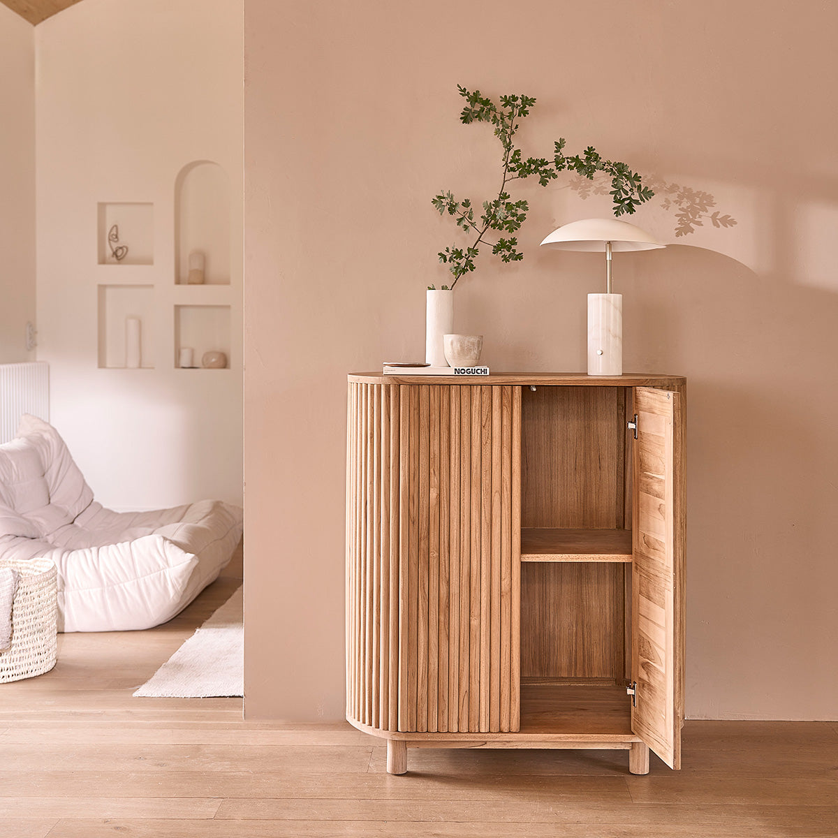 COLINE - Buffet en teck massif 90 cm