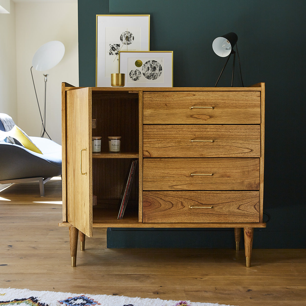 PIA - Buffet en mindi massif 105 cm