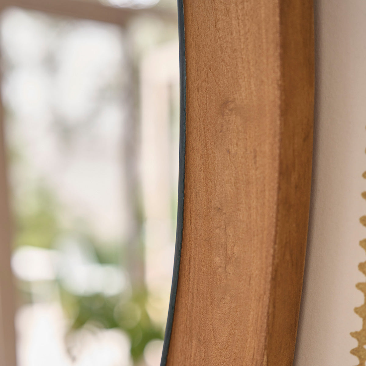 ADELE - Miroir organique en bois de teck 90x60 cm