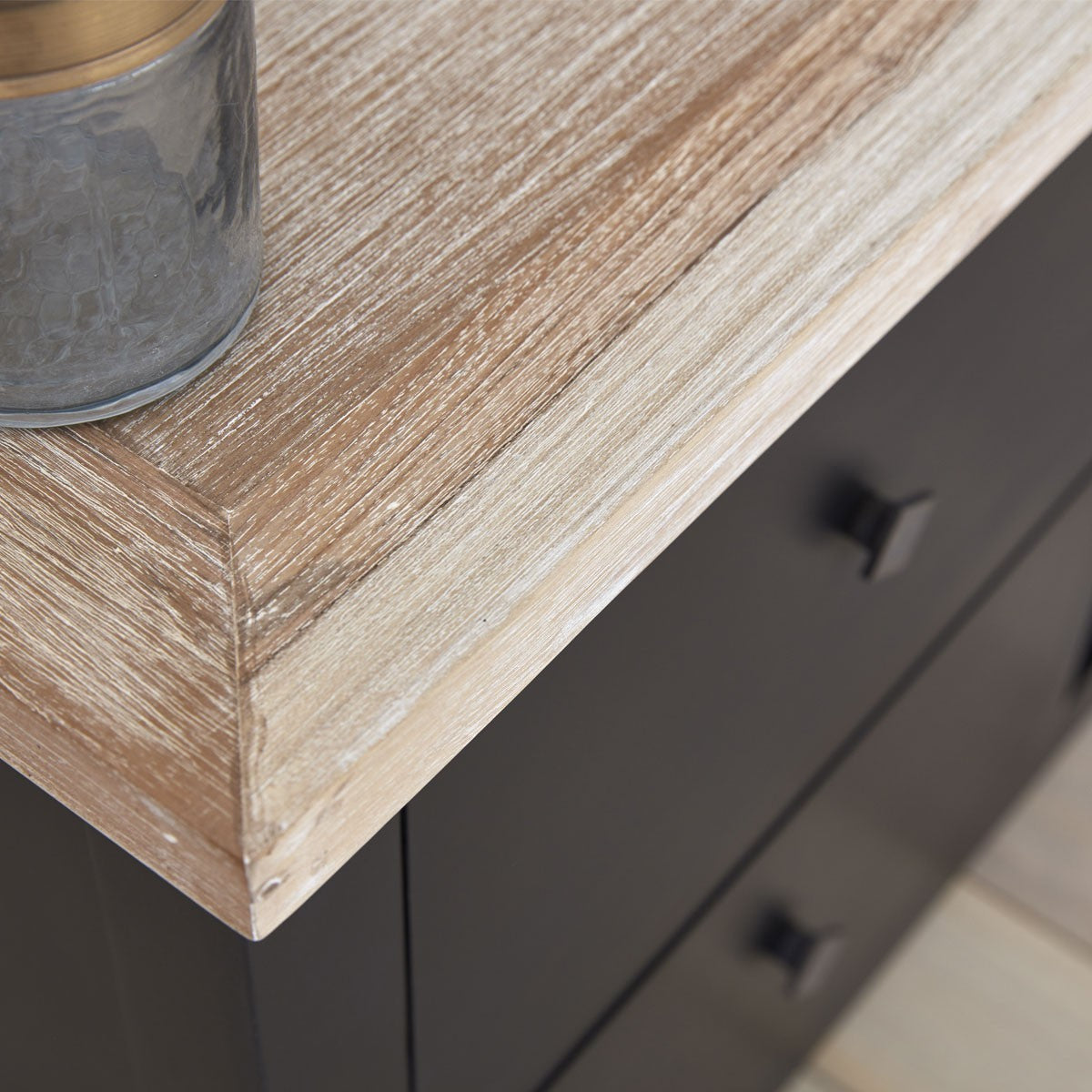 LONDRES - TV-Möbel aus Mahagoni und massivem Teakholz 180 cm