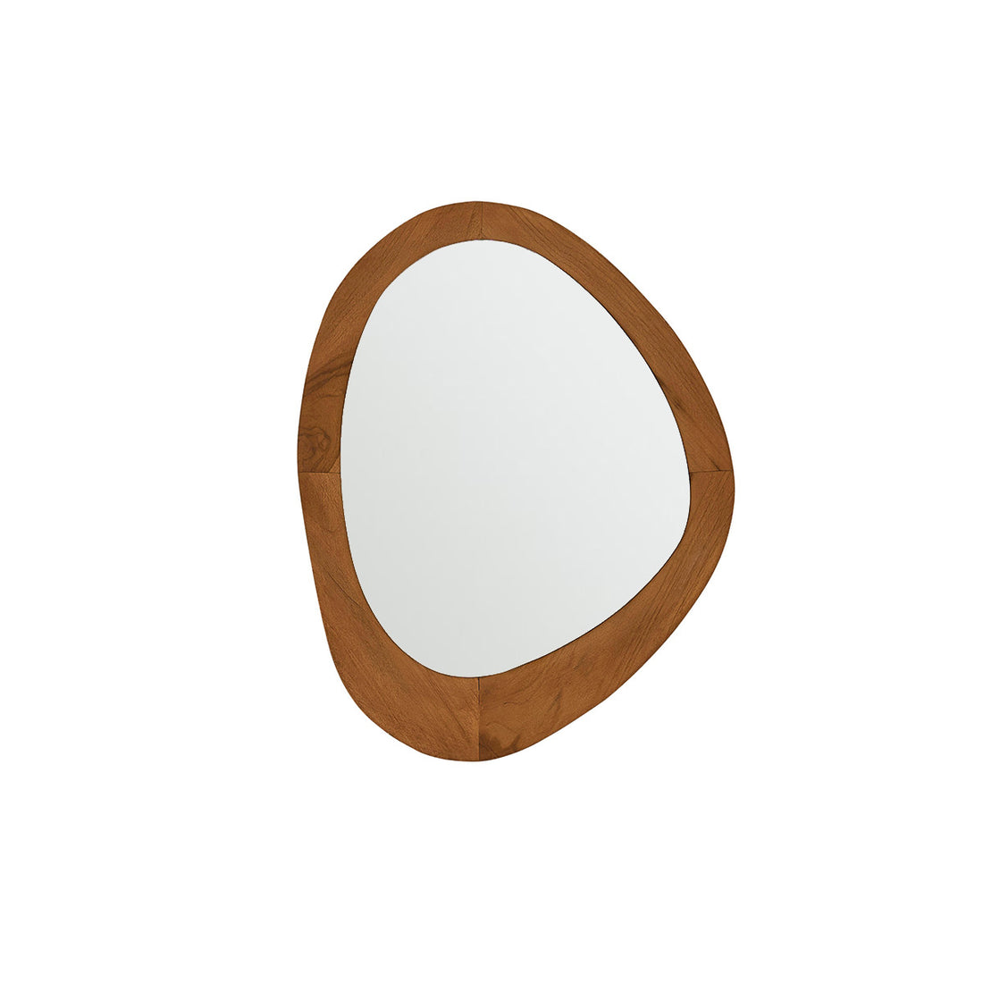 ADELE - Miroir organique en bois de teck 75x60 cm