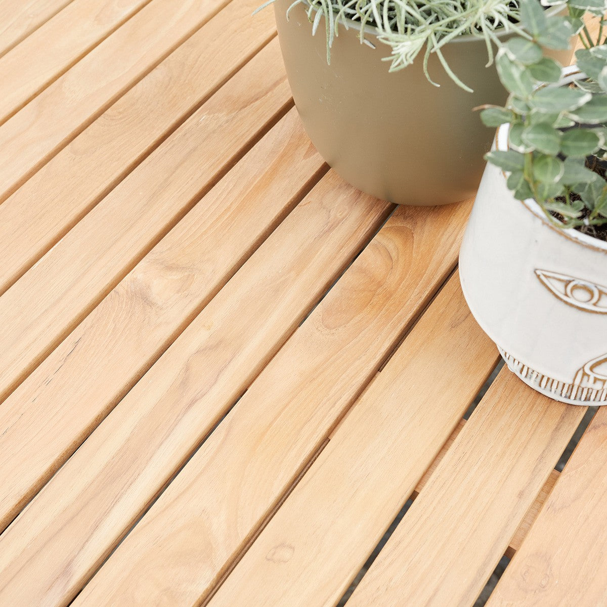 BALITECK - Table de jardin extensible en aluminium et teck 6/10 pers.