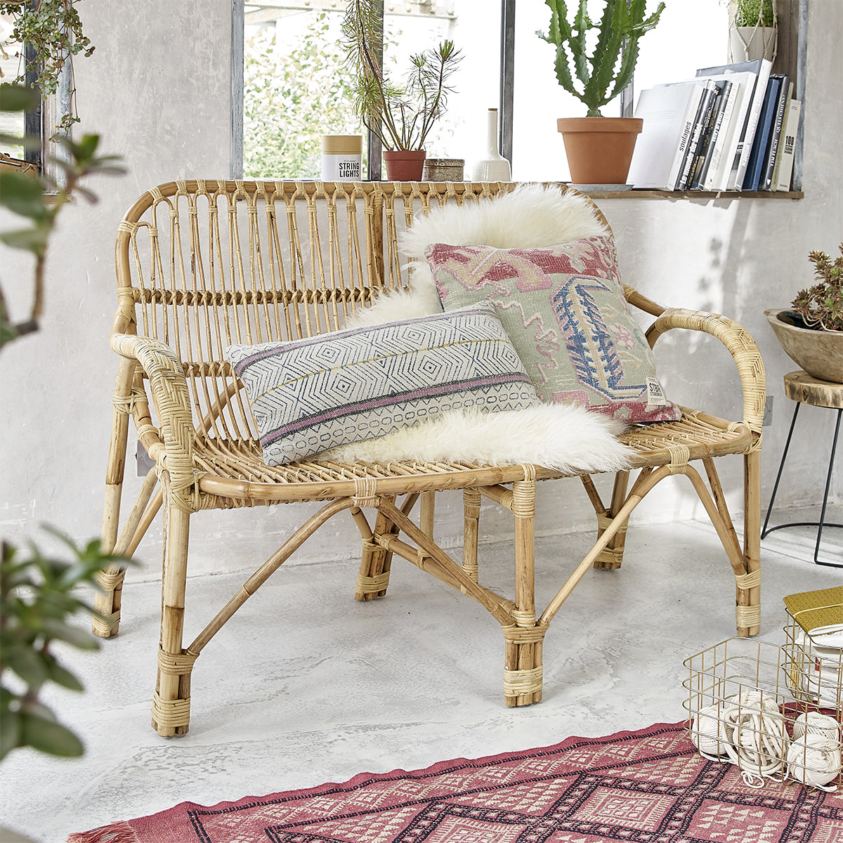 PAOLA - Panchina in rattan