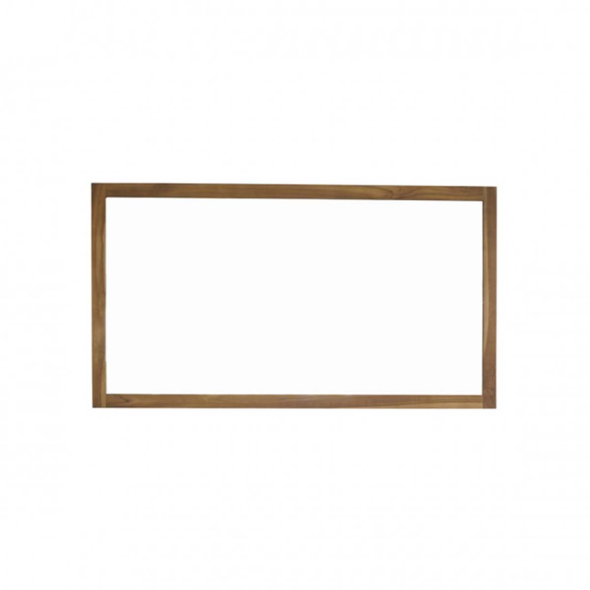 Specchio rettangolare in teak massello 145x80 cm