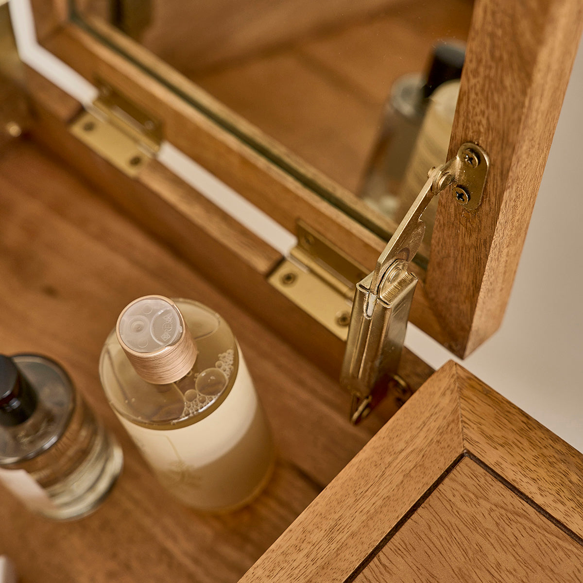 FELICIE - Scrivania in mango massello e cannage 90 cm