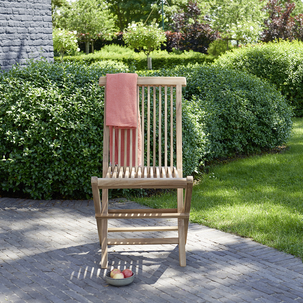 MIDLAND - Klappbarer Gartenstuhl Teakholz (2er Set)