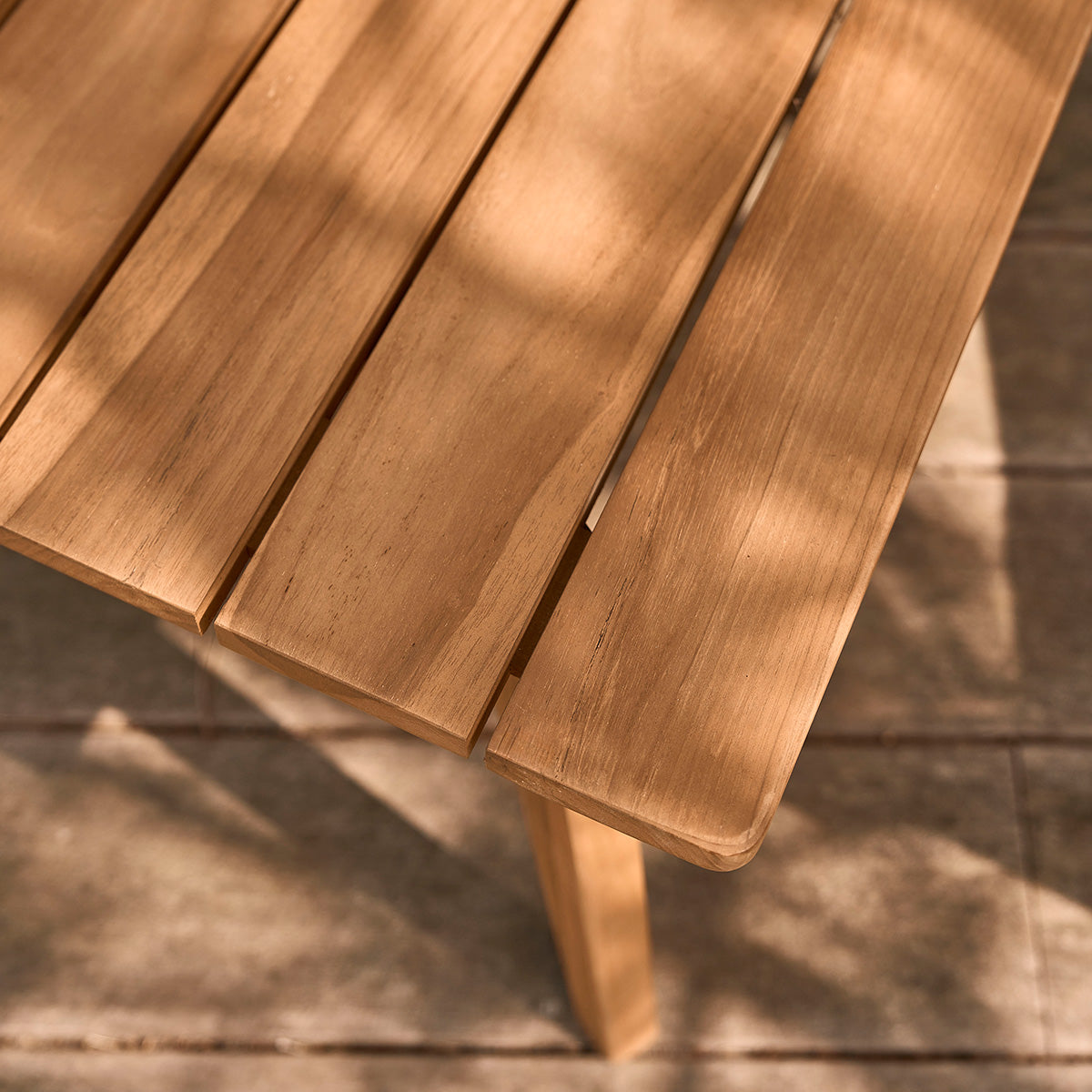 BARI - Table basse de jardin en teck massif