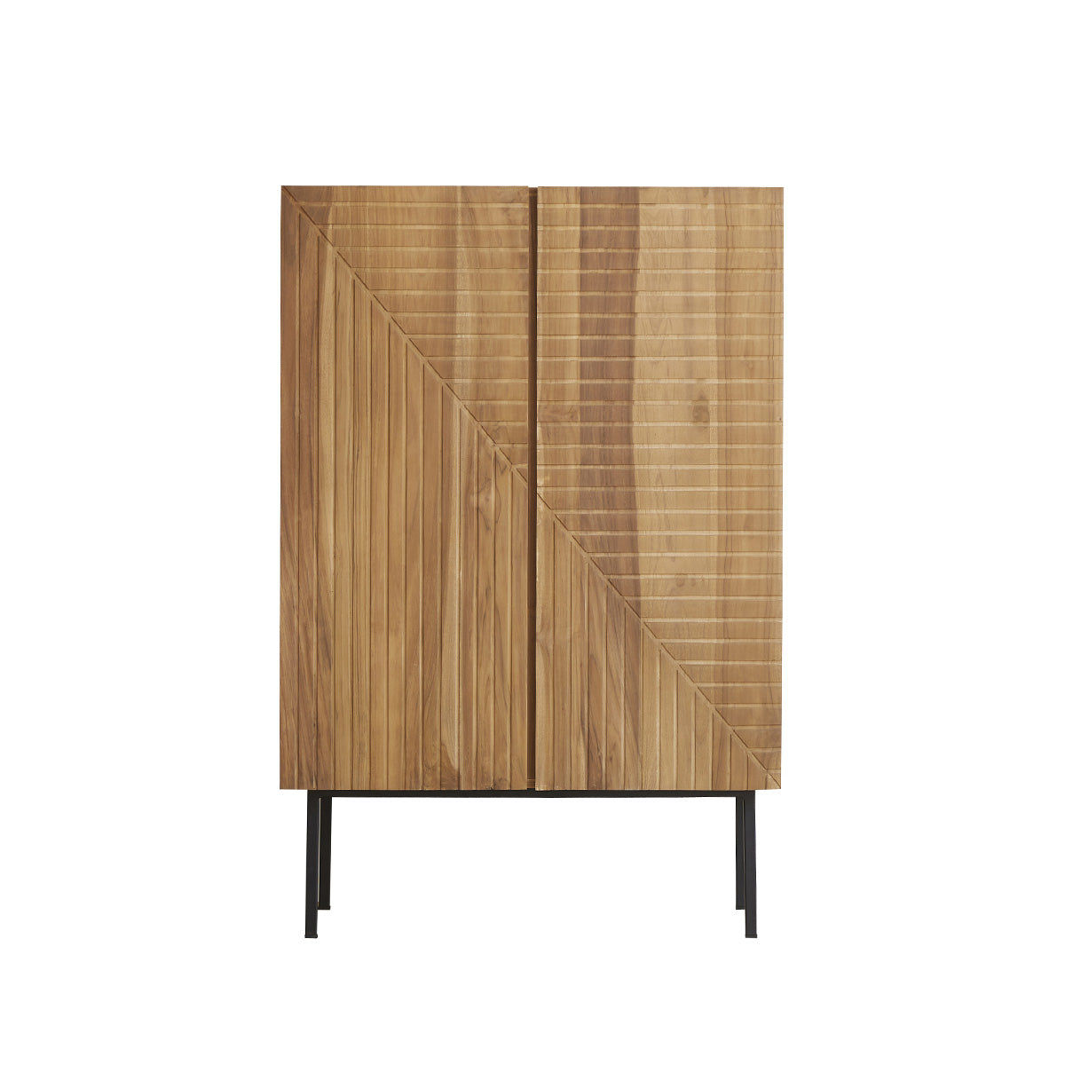 PORTLAND - Armoire en teck massif 100 cm