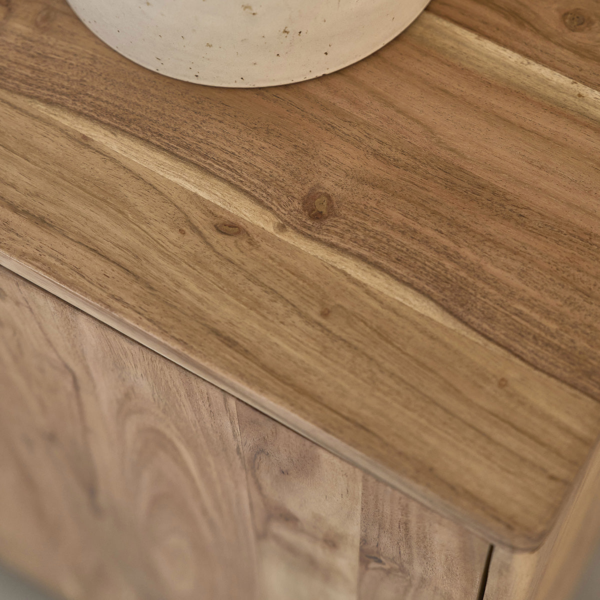 SAMSO - Credenza in legno massello di acacia da 100 cm