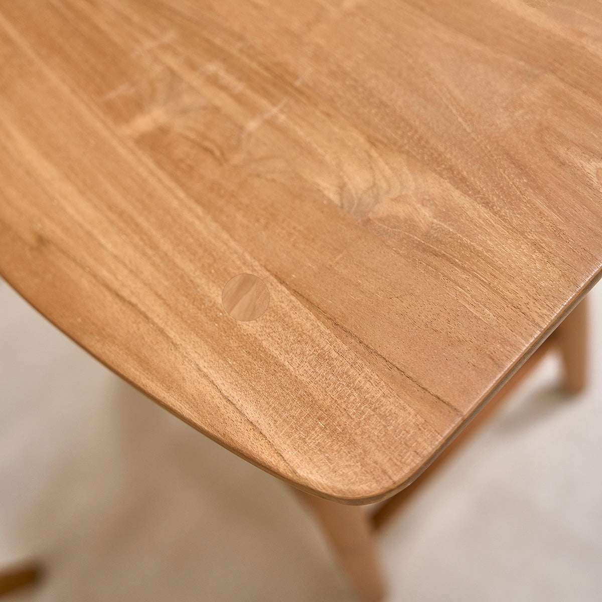 AMBRE - Set di 2 sgabelli in teak massello 65 cm