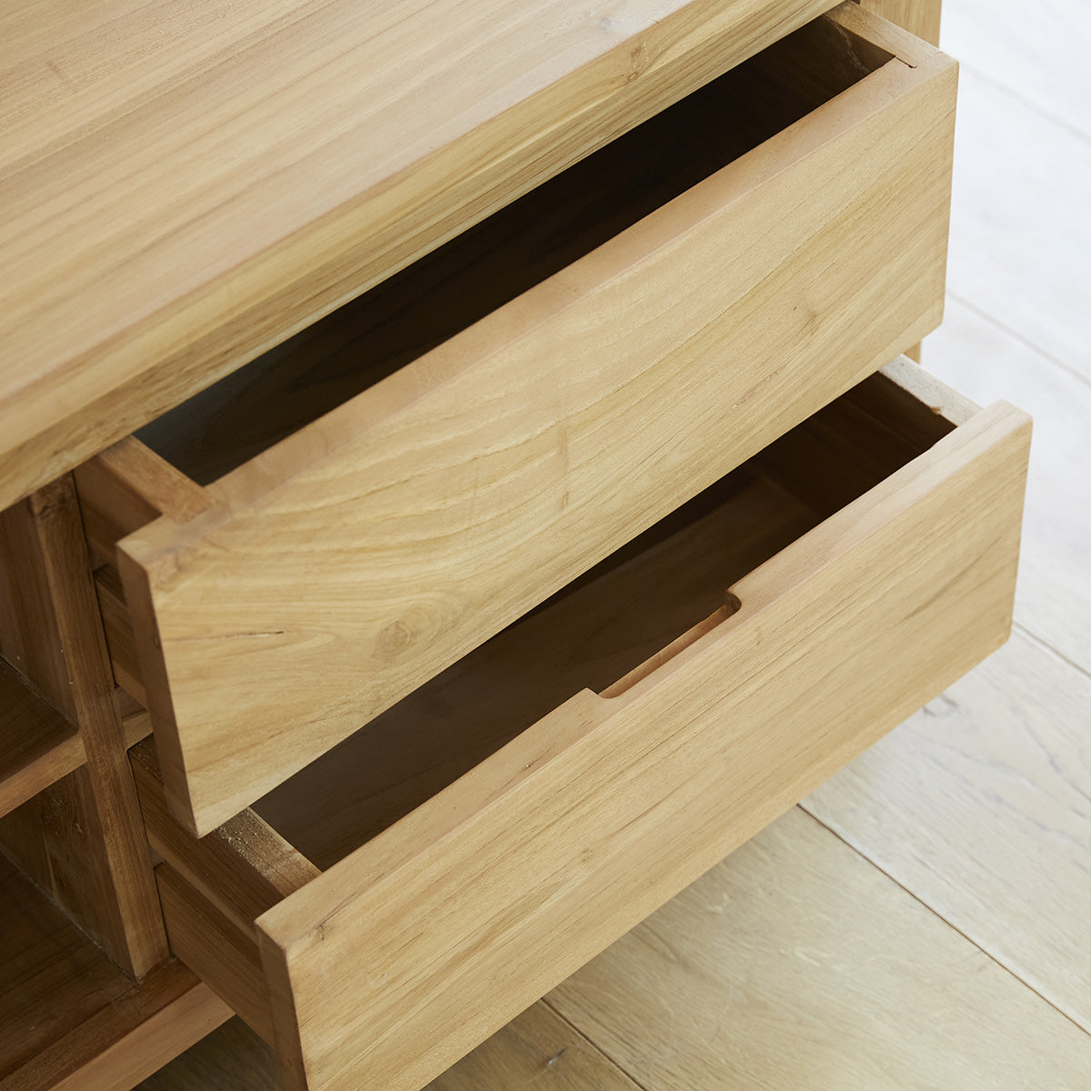 BOSTON - Meuble TV en teck massif 150 cm