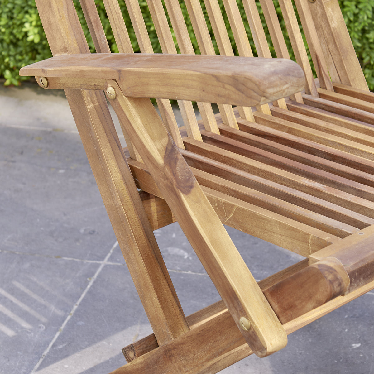 BALI - Fauteuil de jardin en teck huilé massif pliant