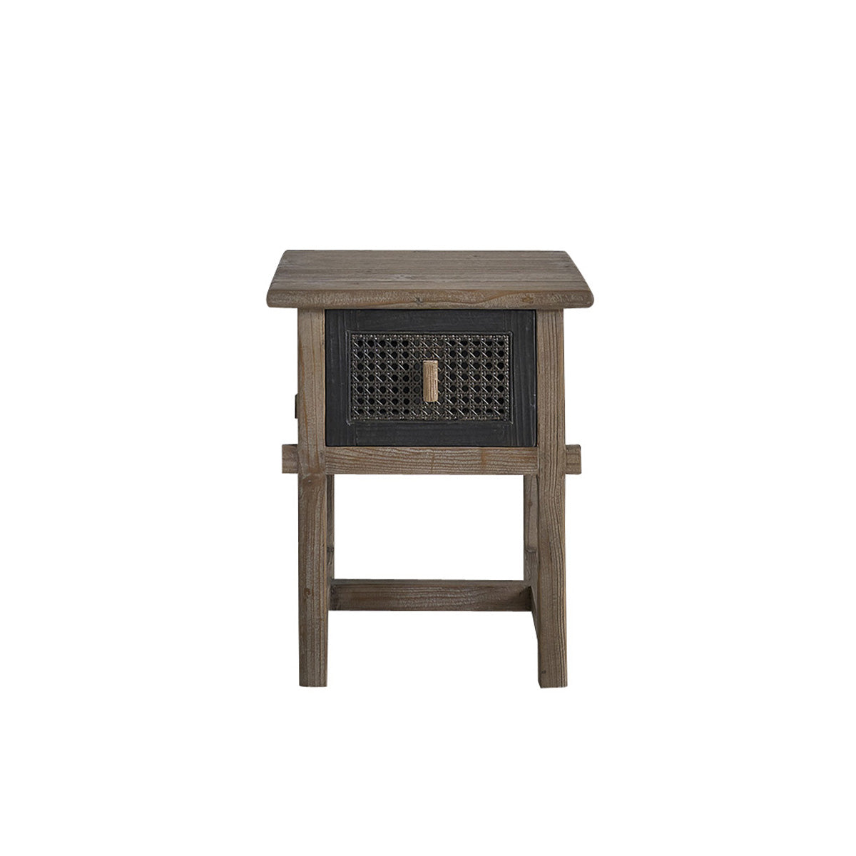 JUNKO - Comodino in legno massello riciclato 45 cm