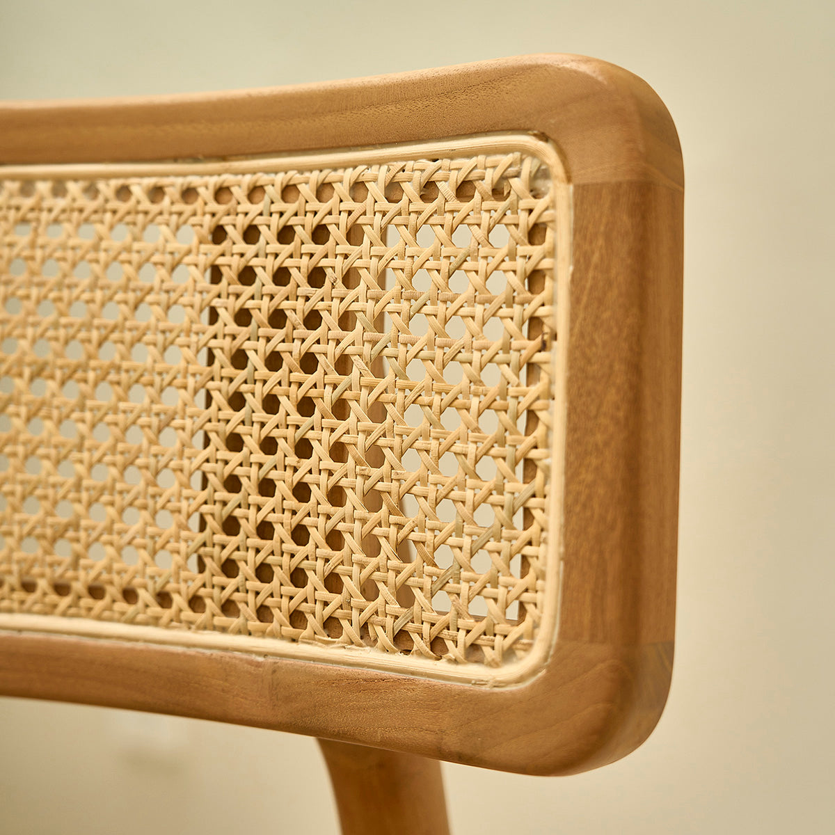SIXTINE - Set di 2 sedie in teak massello e midollino