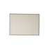 Specchio rettangolare nero in metallo 70x50 cm