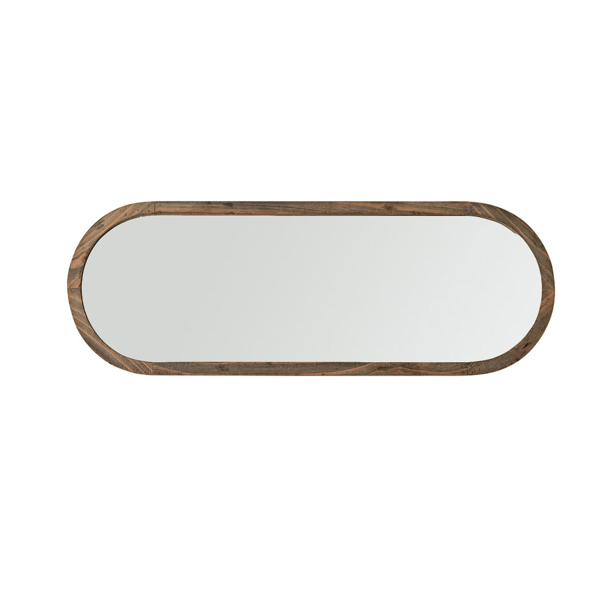 SEZANNE - Miroir en bois recyclé massif oval 140x50 cm