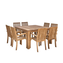 Set di mobili da giardino in teak 8 pers.