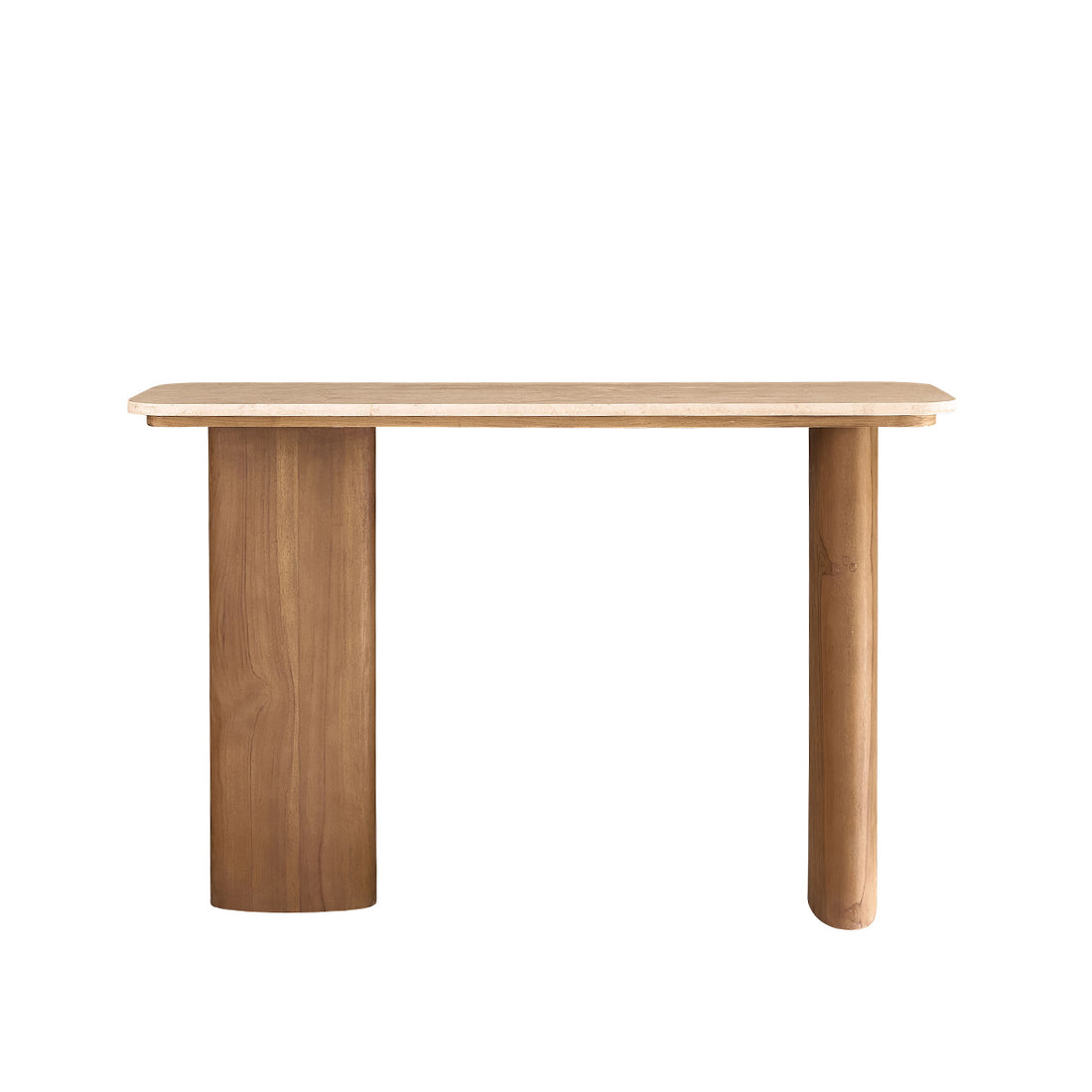 CALMA - Console en teck massif et marbre 120 cm