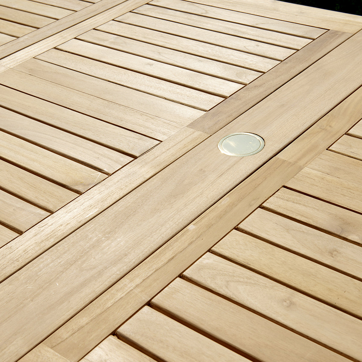 MIDLAND - Tavolo da giardino ovale allungabile in teak massello per 10/12 pers.