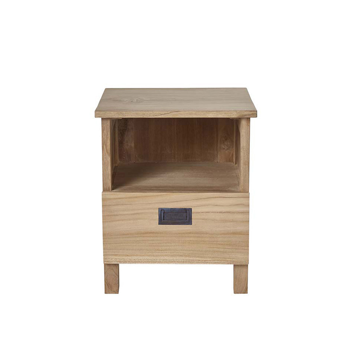 ALDO - Table de chevet en teck massif 45 cm