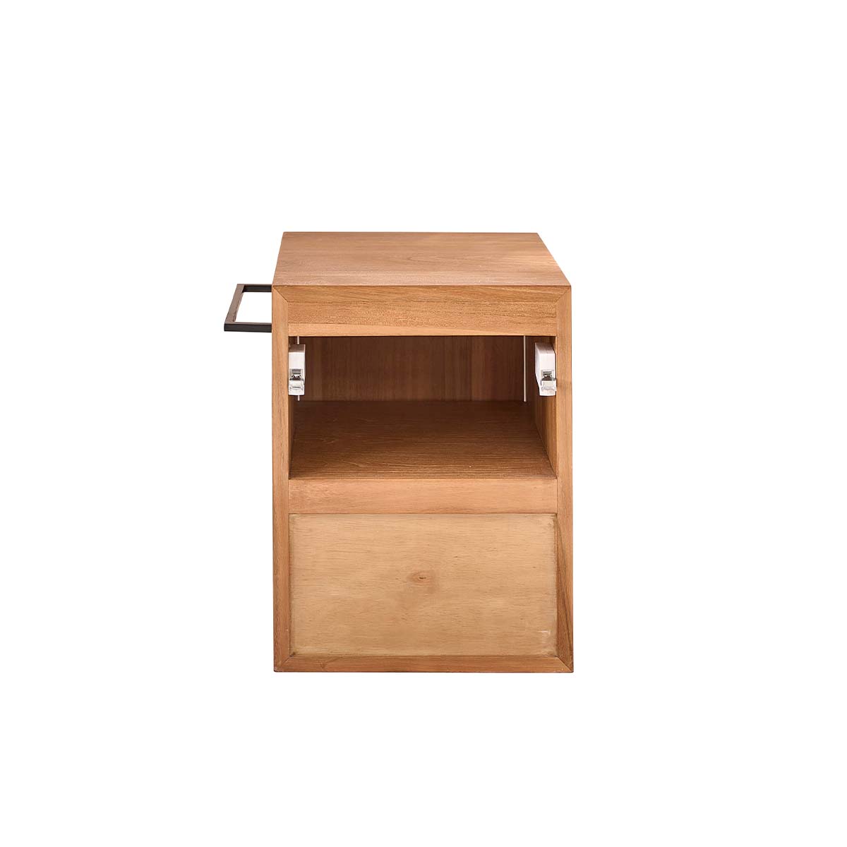 GUSTAVE - Lavabo sospeso in teak massello 35 cm