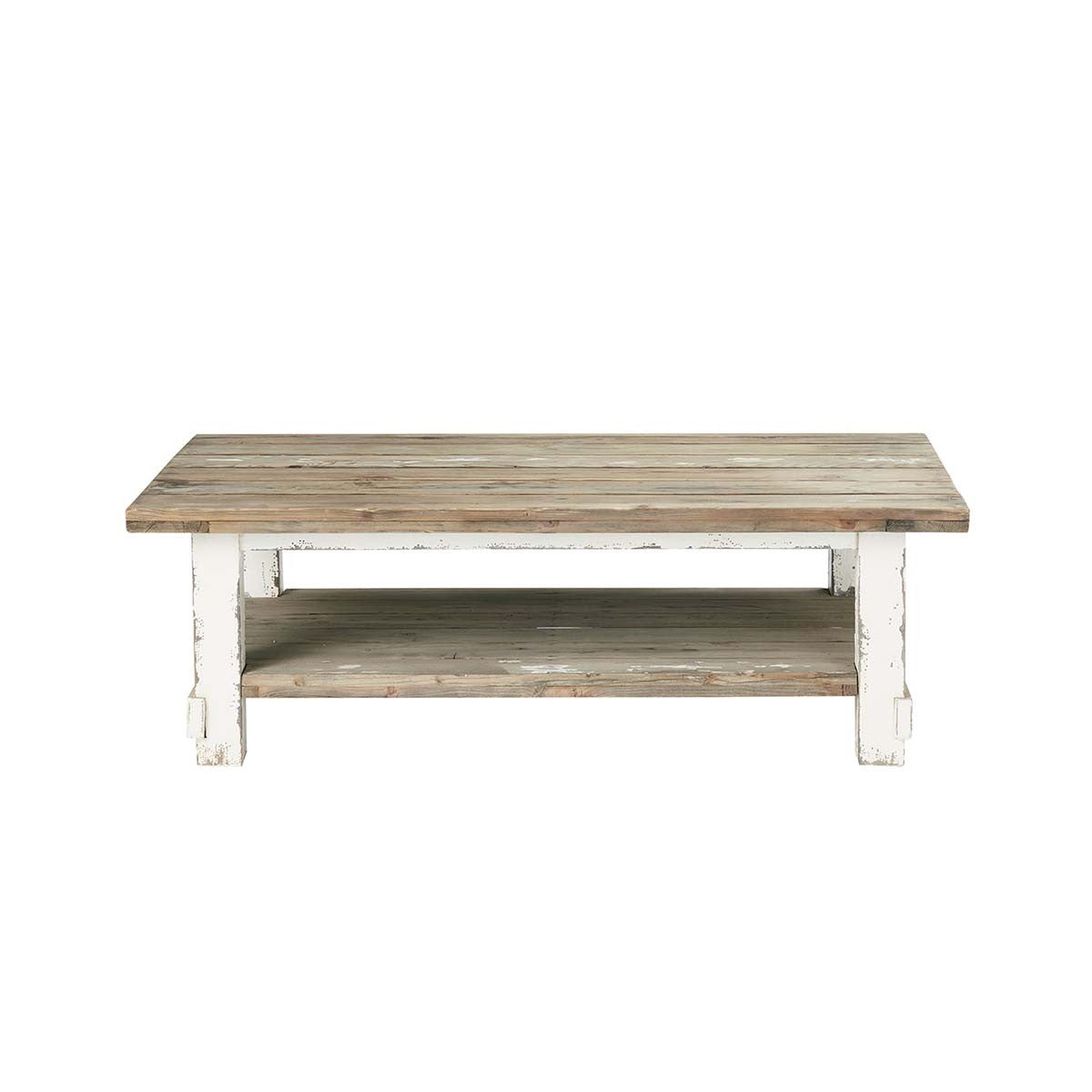 ATLANTIC - Table basse en bois recyclé massif 140 cm