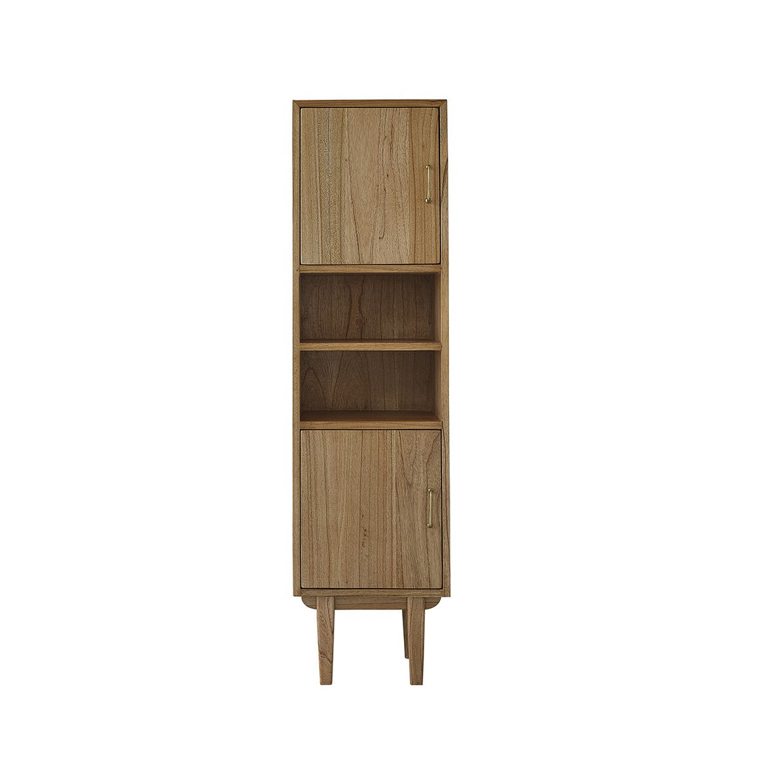 FIFTIES - Badezimmer-Hochschrank aus massivem Mindi 150 cm