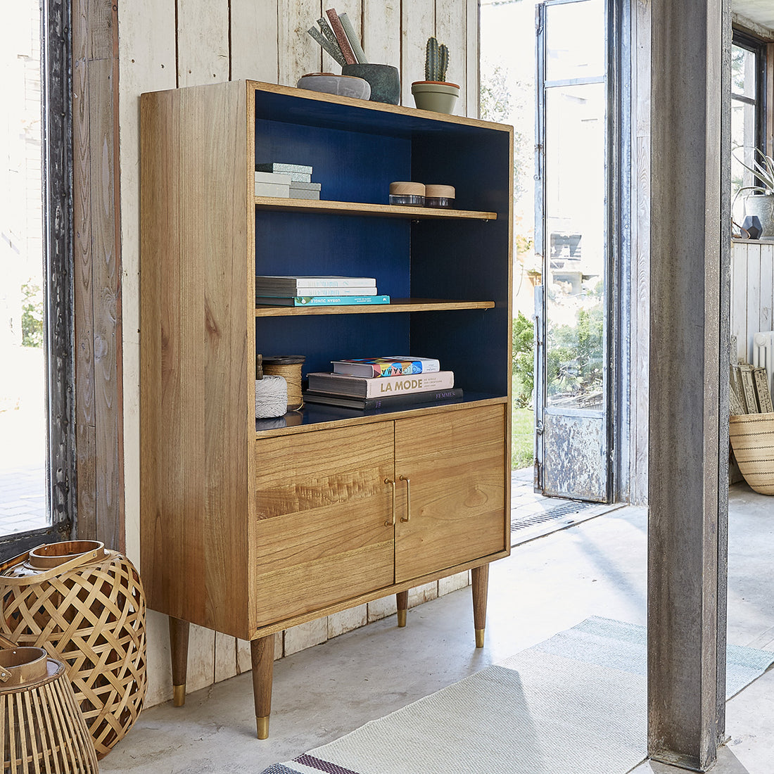 PIA - Libreria in mindi massello 85 cm