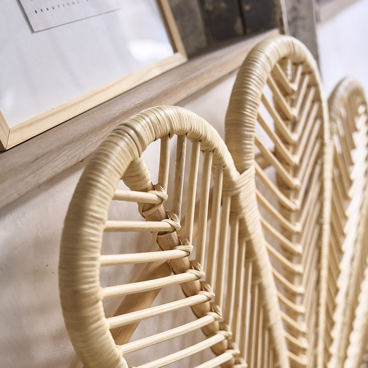 COLETTE - Kopfteil aus Rattan 140 cm